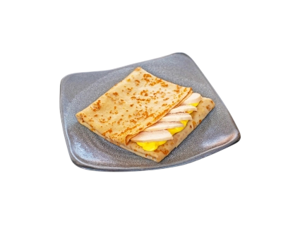 Блин с курочкой в сырном соусе