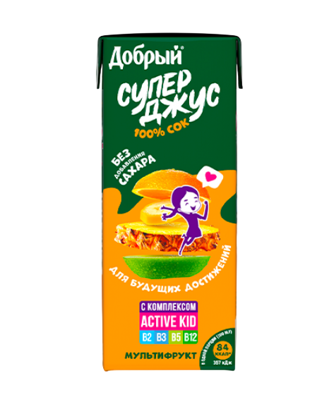0,2л. Сок Добрый (мультифрукт)шт.